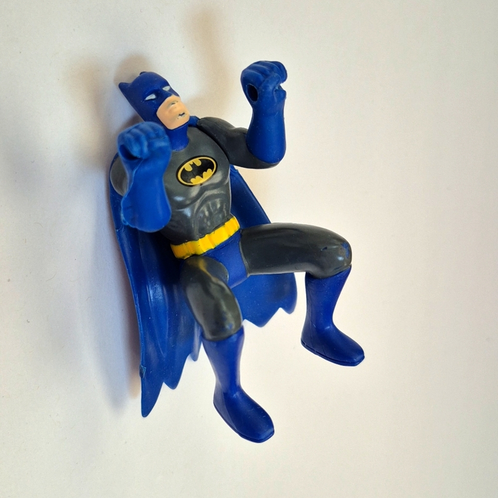 Vintage 90s Batman Batcycle Action Figure - Blue and Gray